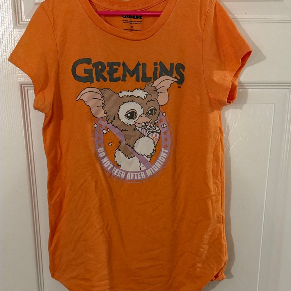 Gremlins Orange Kids Short Sleeve Tee
